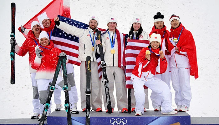 USA Wins Mixed Team Aerials Gold USA Wins Mixed Team Aerials Gold