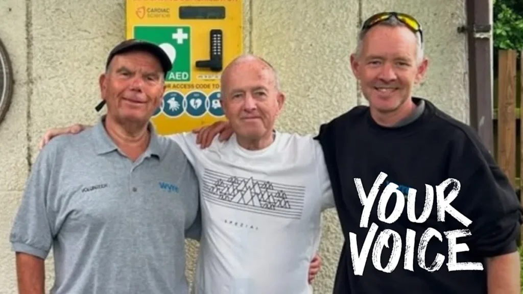 Defibrillator rescue story saves life man